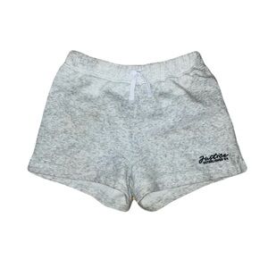 Justice Light Gray Cozy Shorts
